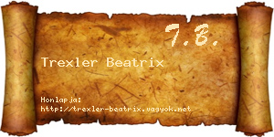 Trexler Beatrix névjegykártya